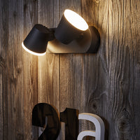 Ledvance ENDURA Style Midi Spot I Applique murale LED 13.5W 3000K 800 lumens IP44 Gris Foncé extérieur