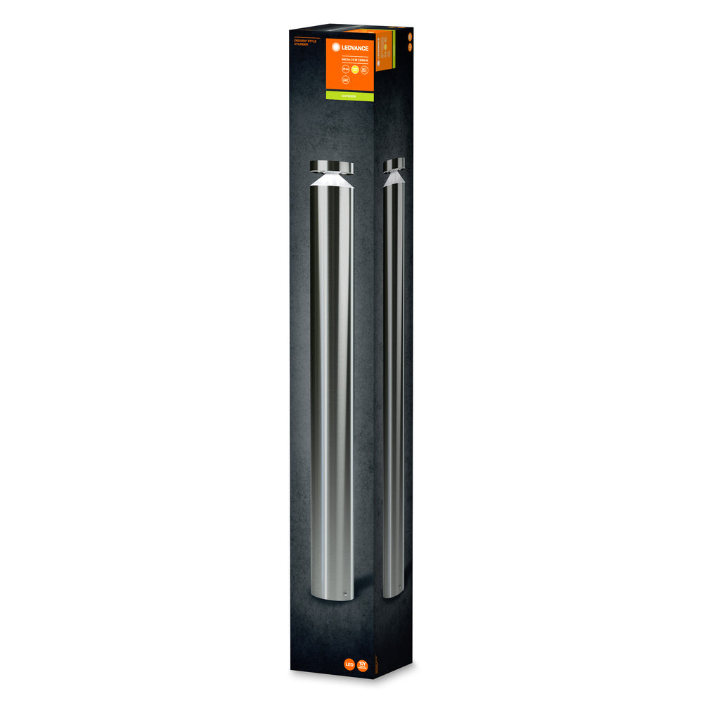 Ledvance ENDURA Style Cylinder 80cm applique murale d’extérieur LED en acier inoxydable 6W 3000K IP44 Blanc chaud