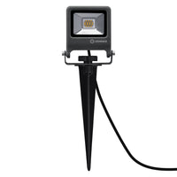 Ledvance ENDURA Projecteur de Jardin à Piquet LED Extérieur 10W 3000K 800 lumens IP65 Gris Foncé