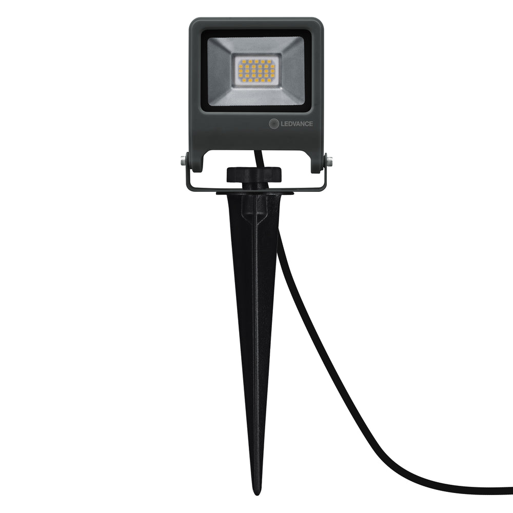 Ledvance ENDURA Projecteur de Jardin à Piquet LED Extérieur 20W 3000K 1700 lumens IP65 Gris Foncé
