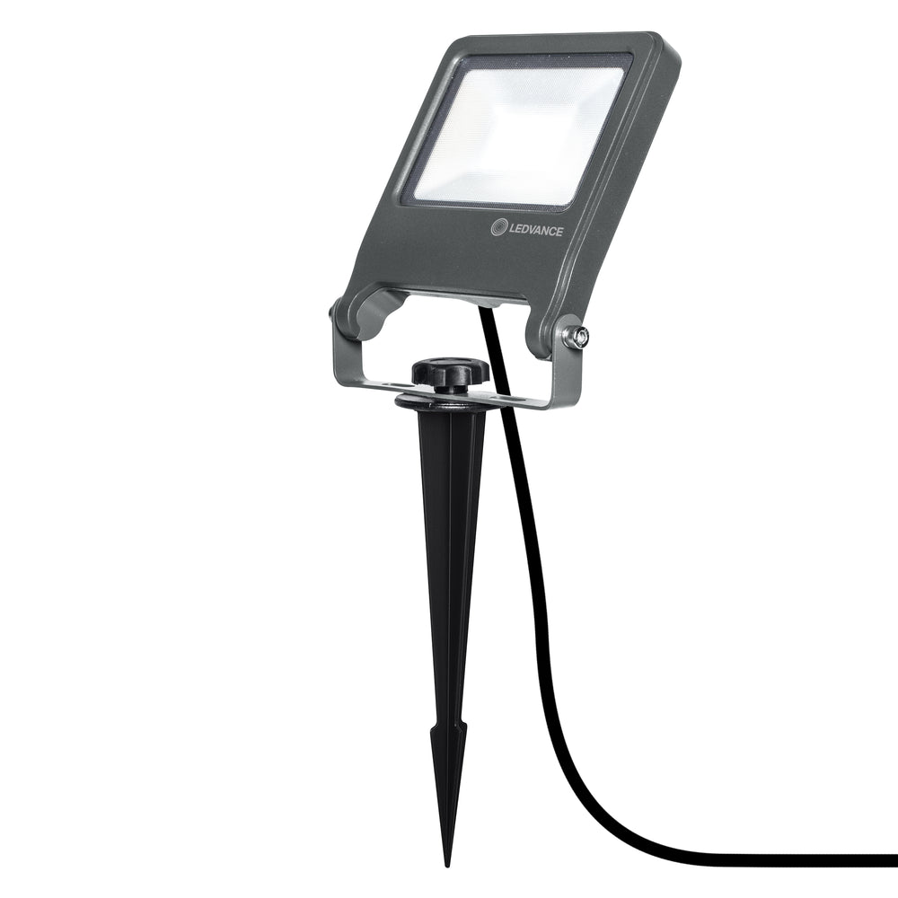 Ledvance ENDURA Projecteur de Jardin à Piquet LED Extérieur 20W 3000K 1700 lumens IP65 Gris Foncé