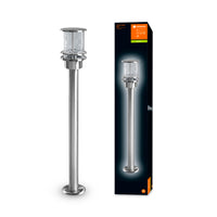 Ledvance ENDURA Classic Post 80cm E27 Lampe de chemin extérieure en acier inoxydable LED IP44
