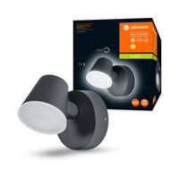 Ledvance ENDURA Style Midi Spot I Applique murale LED 13.5W 3000K 800 lumens IP44 Gris Foncé extérieur