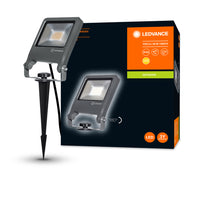 Ledvance ENDURA Projecteur de Jardin à Piquet LED Extérieur 20W 3000K 1700 lumens IP65 Gris Foncé