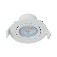 Spot encastrable LED 7W dimmable Braytron 630 lumen 3-en-1 couleur blanc IP20