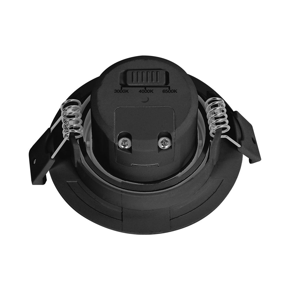 Spot LED dimmable Braytron 7W, 630 lumens, température de couleur 3EN1, noir, CRI >80, IP20