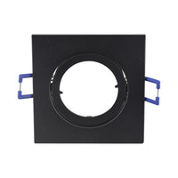 spot encastré carré noir braytron 35w, aluminium, ip20, intérieur gu10, mr16