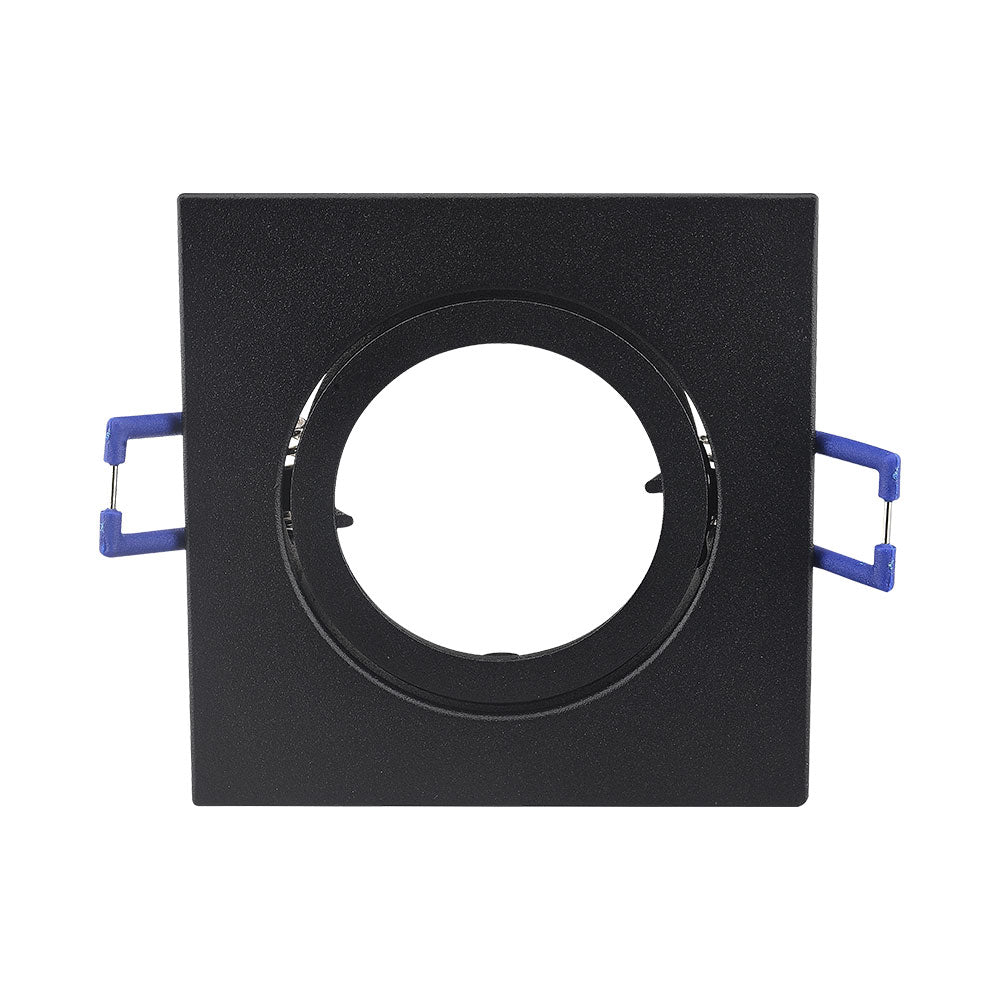 spot encastré carré noir braytron 35w, aluminium, ip20, intérieur gu10, mr16