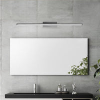 Braytron lampe miroir LED 12W, 900 lumens, CCT 3-en-1, IP44, aluminium noir, longueur 600 mm