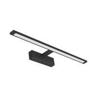 Braytron lampe miroir LED 12W, 900 lumens, CCT 3-en-1, IP44, aluminium noir, longueur 600 mm