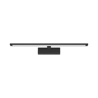 Braytron lampe miroir LED 12W, 900 lumens, CCT 3-en-1, IP44, aluminium noir, longueur 600 mm
