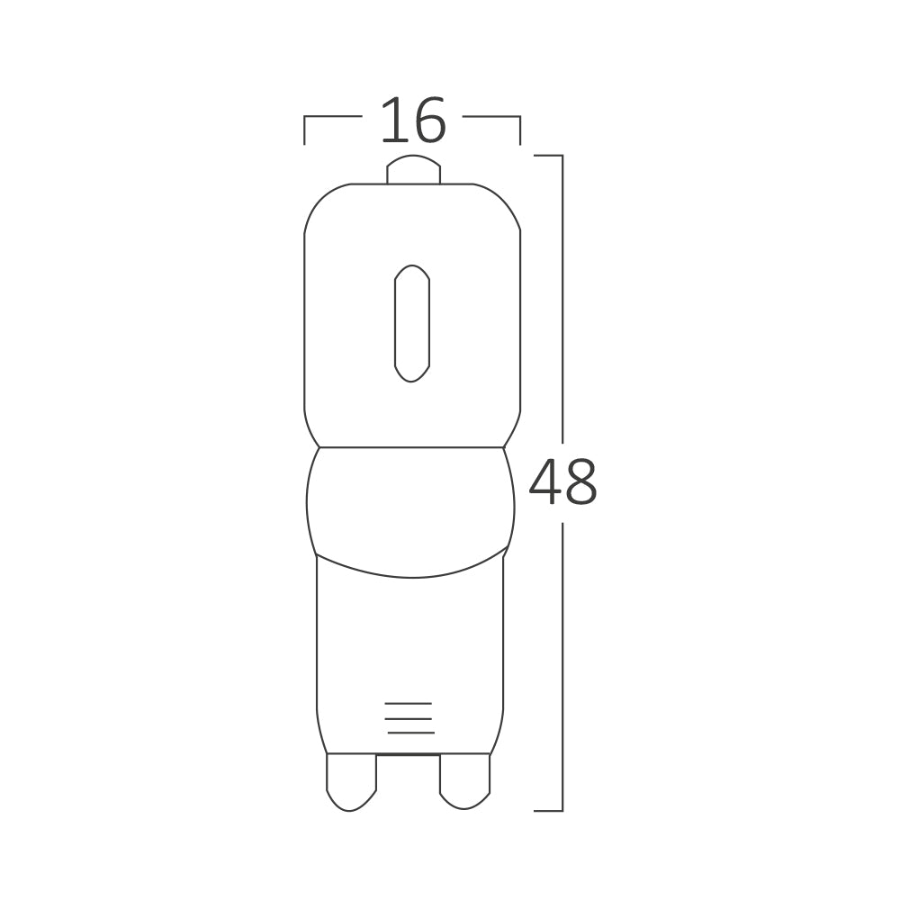 Ampoule LED Braytron G9 3W 3000K dimmable 260 lumens 220-240V 240° Capsule Lumière Blanc Chaud IP20