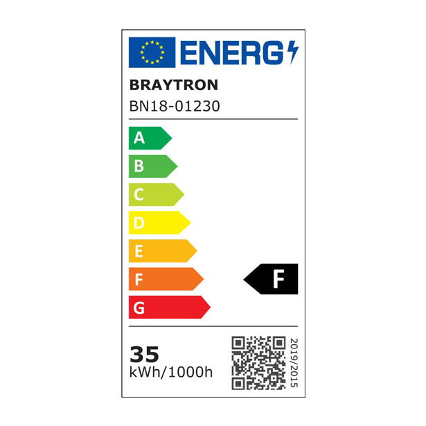 Braytron réglette LED 35W 6500K 3600 lumens IP40 220-240V Blanc 1175mm éclairage intérieur blanc froid