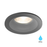 Spot encastré LED Braytron 7W IP54 Aluminium Noir découpe 89mm 70mm éclairage intérieur