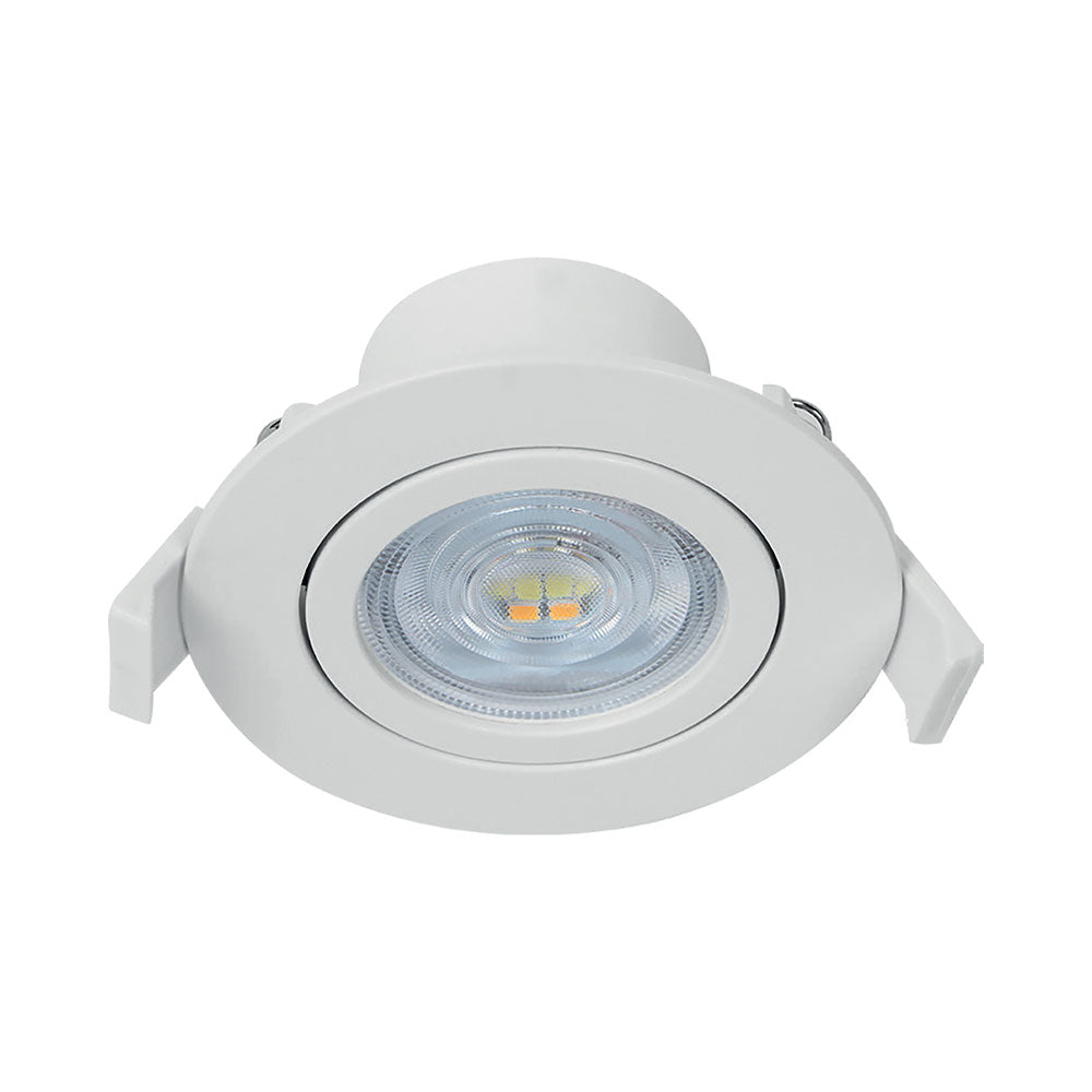 Spot LED Braytron 7W 220-240V CCT 3-en-1 gradable Rond Blanc IP20 630 lumens Faisceau 38°