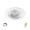 Spot LED Braytron 7W 220-240V CCT 3-en-1 gradable Rond Blanc IP20 630 lumens Faisceau 38°