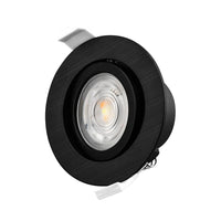 Spot LED Braytron 7W Noir Rond 3-en-1 CCT Gradable 220-240V 630 lumens IP20 38° Éclairage intérieur