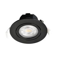 Spot LED Braytron 7W Noir Rond 3-en-1 CCT Gradable 220-240V 630 lumens IP20 38° Éclairage intérieur