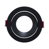 Spot encastré LED Braytron, culot MR16, 35W max, IP20 Aluminium noir rond découpe 85mm ouverture 70mm