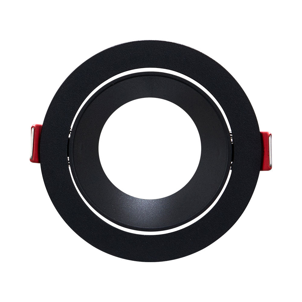 Spot encastré LED Braytron, culot MR16, 35W max, IP20 Aluminium noir rond découpe 85mm ouverture 70mm