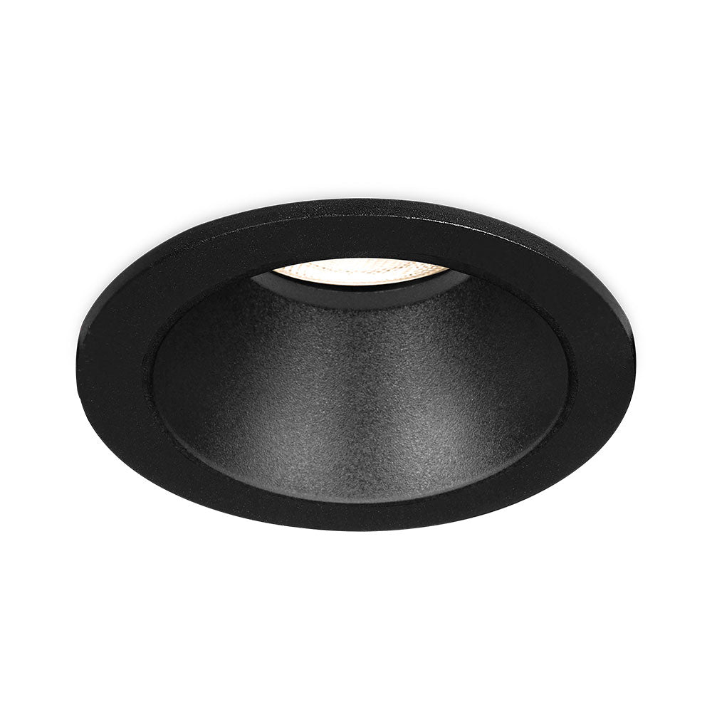 Spot encastré LED Braytron, culot MR16, 35W max, IP20 Aluminium noir rond découpe 85mm ouverture 70mm