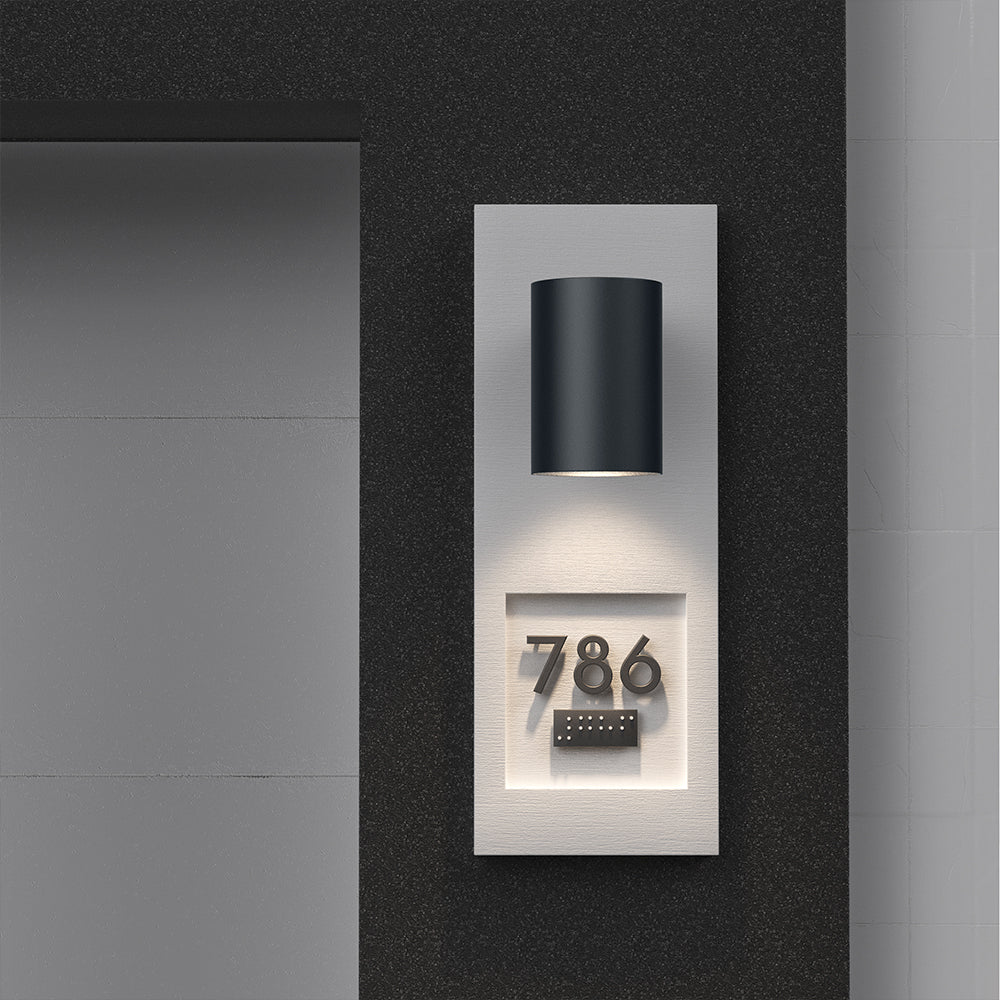 Applique murale LED Braytron 9W 3EN1 CCT 900 lumens Gris IP65 IK08 éclairage extérieur