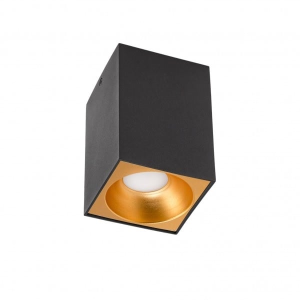 Spectrum LED ceiling spot Cube Black 95x95x138mm surface mount 230V housing excl. LED spot