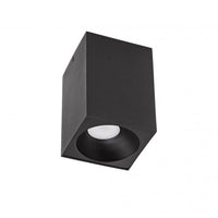 Spectrum LED ceiling spotlight Cube Black 95x95x138 mm IP20 surface-mounted GU10 fitting indoor
