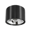 Spectrum LED ceiling spotlight CHLOE black round GU10 AR111 fitting without LED bulb for modern design and easy installation