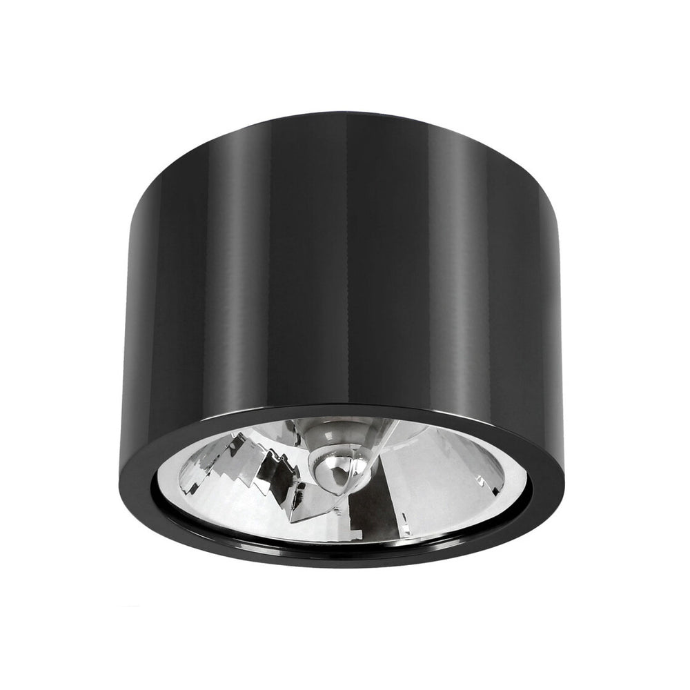 Spectrum LED ceiling spotlight CHLOE GU10 AR111 Black round IP20 aluminum housing for indoor use