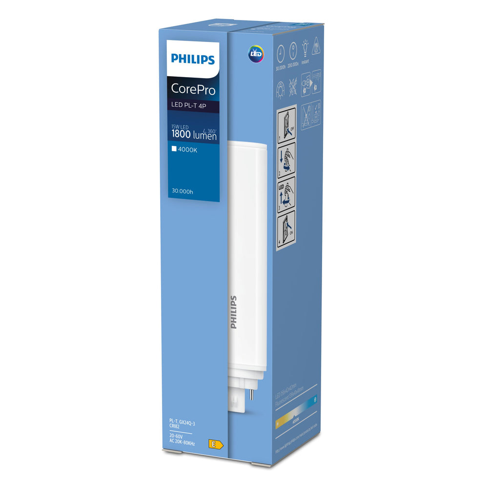 Philips CorePro LED PLT HF 6.5W GX24q-2 3000K 720 lumens 4-Pin retrofit lamp
