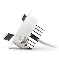 Spot encastré LED 3W dimmable avec lumière blanche 4000K, remplace 25W, inclinable