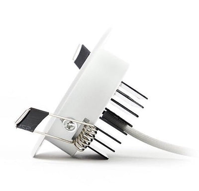 Spot encastré LED 3W dimmable avec lumière blanche 4000K, remplace 25W, inclinable