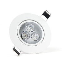 Spot encastré LED 3W dimmable avec lumière blanche 4000K, remplace 25W, inclinable