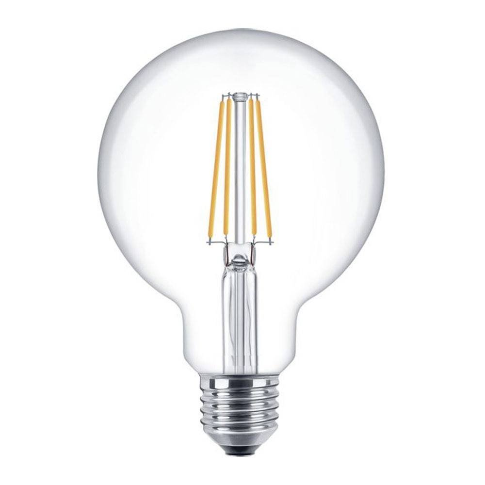 Lampe à filament LED LCB dimmable globe XL E27 6W remplace 60W 2700K blanc chaud
