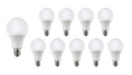 Lampe LED Spectrum E27 A60 10.5W 3000K 1521 lumens 220-240V puce Philips faisceau 120° non dimmable lot de 10