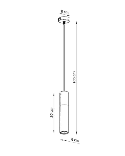 Sollux Lighting LED pendant lamp white concrete BORGIO GU10 socket