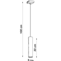 Sollux Lighting Lagos LED pendant lamp with GU10 fitting and E27 compatibility