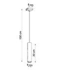 Sollux Lighting Lagos LED pendant lamp with GU10 fitting and E27 compatibility