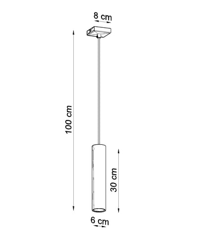Sollux Lighting Lagos LED pendant lamp with GU10 fitting and E27 compatibility