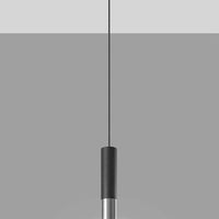 Sollux Lighting LED pendant light black chrome with GU10 socket