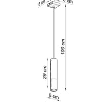 Sollux Lighting LED hanglamp zwart koper loopez with E27 fitting and 50W max wattage