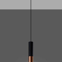 Sollux Lighting LED hanglamp zwart koper loopez with E27 fitting and 50W max wattage