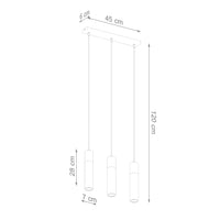 Led pendant light beton wood zane with gu10 fitting by sollux lighting