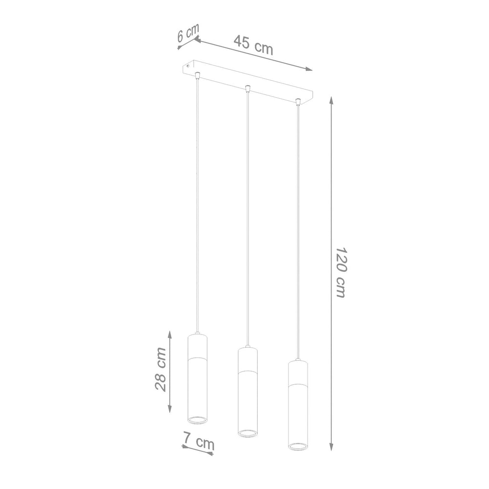 Led pendant light beton wood zane with gu10 fitting by sollux lighting
