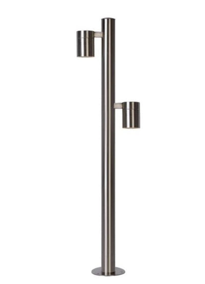 Lucide arne-led projecteur extérieur 2x5W GU10 2700K IP44 chrome mat