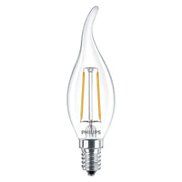 Philips CorePro LED candle E14 filament bulb, warm white 250lm – non-dimmable for cozy lighting