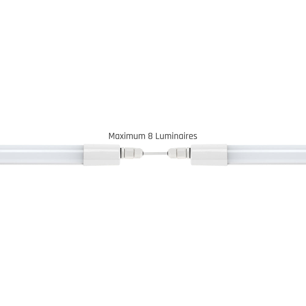 Spectrum LED Luminaire 150cm 45W 4000K IP65 5150 lumens ceiling or suspended mounting White