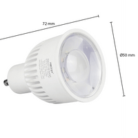 Spot LED GU10 6W 550 lumens RGB+CCT MIBOXER lumière dimmable