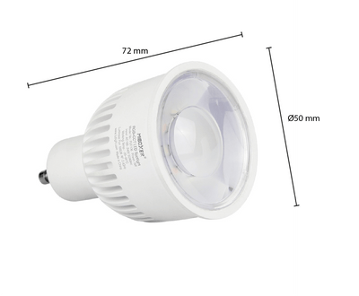 Spot LED GU10 6W 550 lumens RGB+CCT MIBOXER lumière dimmable